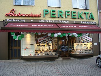 Schuh Perfekta Mannheim mit großer Auswahl an Herrenschuhen und Damenschuhen auch für lose Einlagen