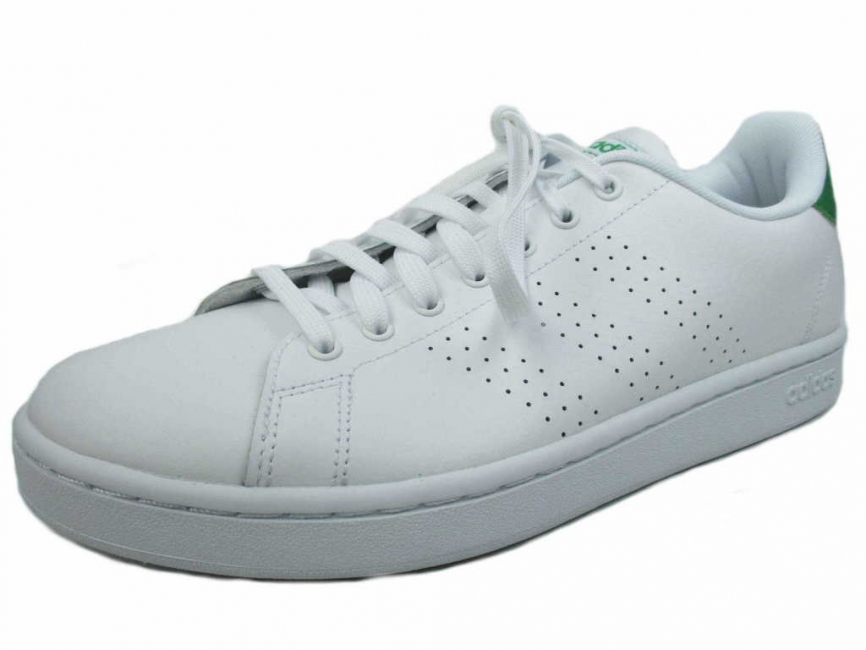 Adidas ADVANTAGE,FTWWHT/FTWWHT/GREEN F36424
