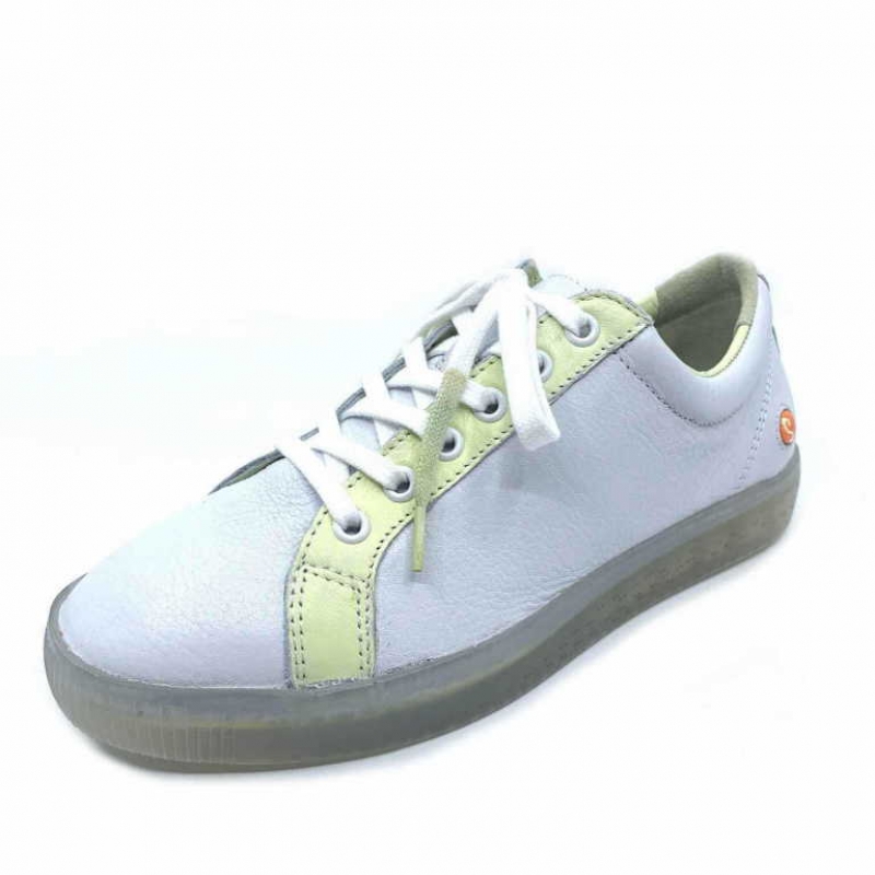 Softinos Sury white/babygreen