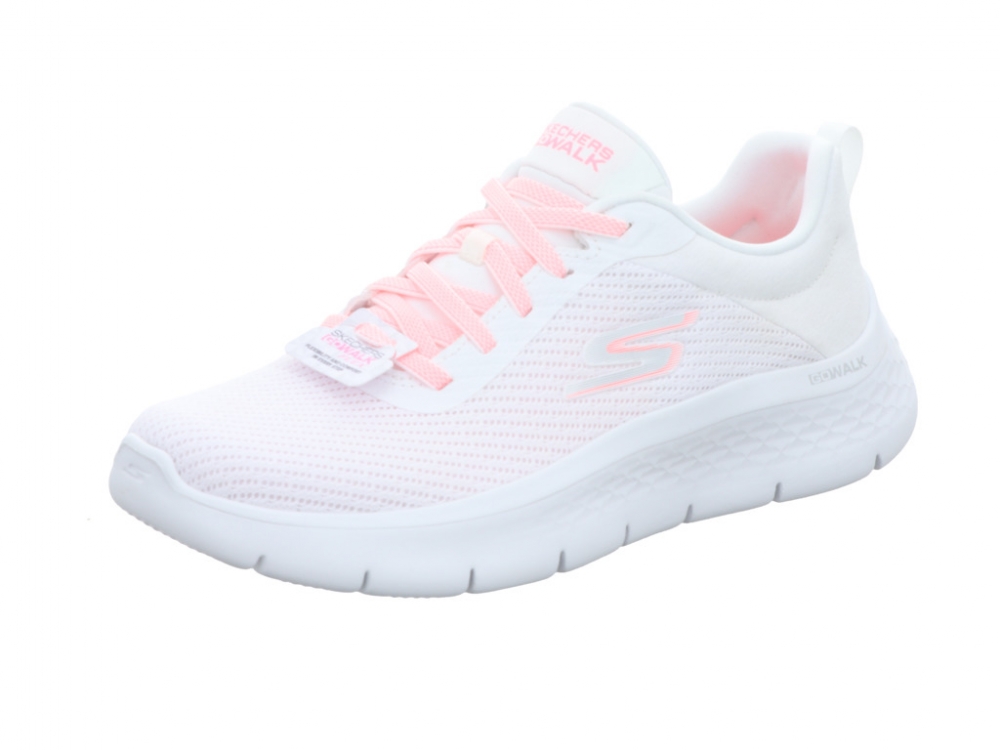 Skechers Go Walk Flex White/Pink 124952 WPK